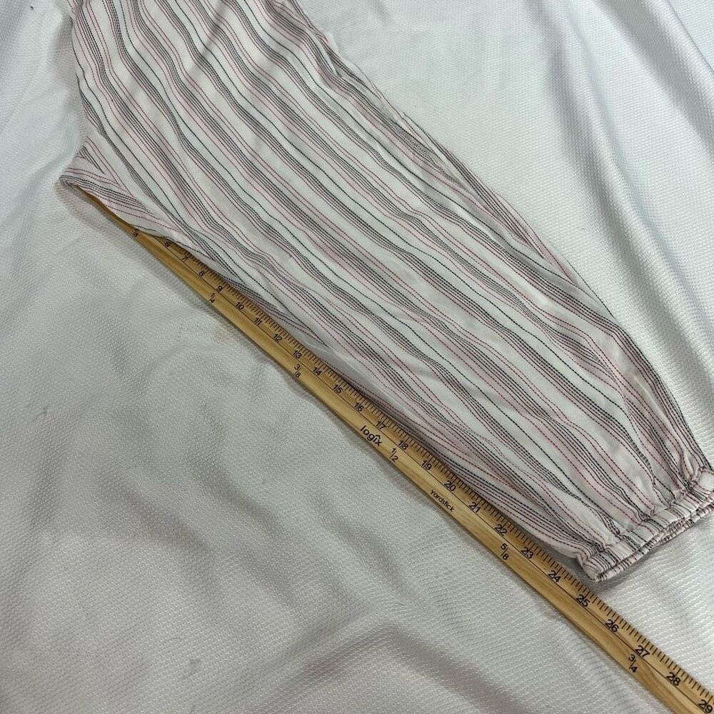 Hatch‎ Jojo Striped Square Neckline White Red Blue Jumpsuit Sz S Women Maternity - Picture 8 of 10
